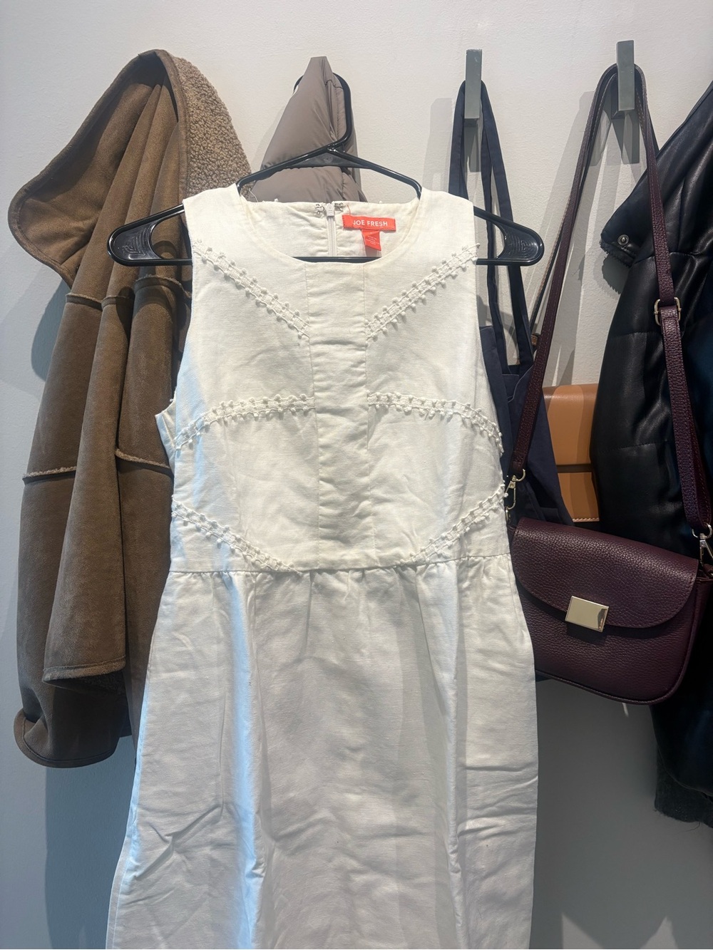 Joe Fresh White Sleeveless Dress